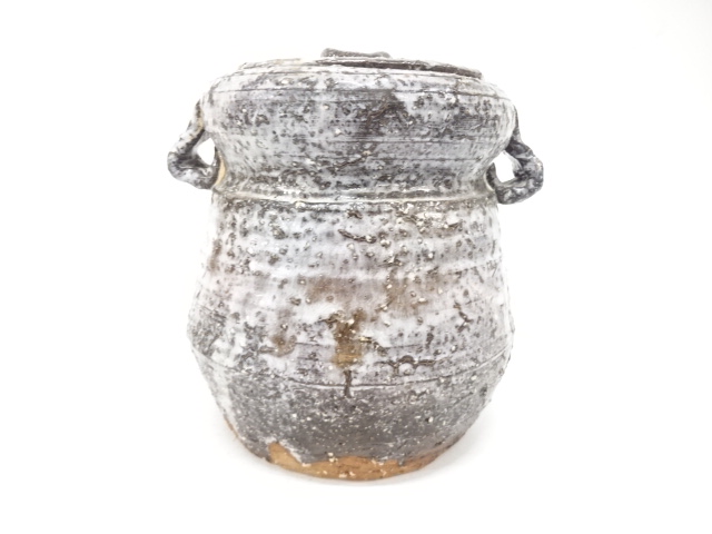  作家物　萩焼　耳付水指